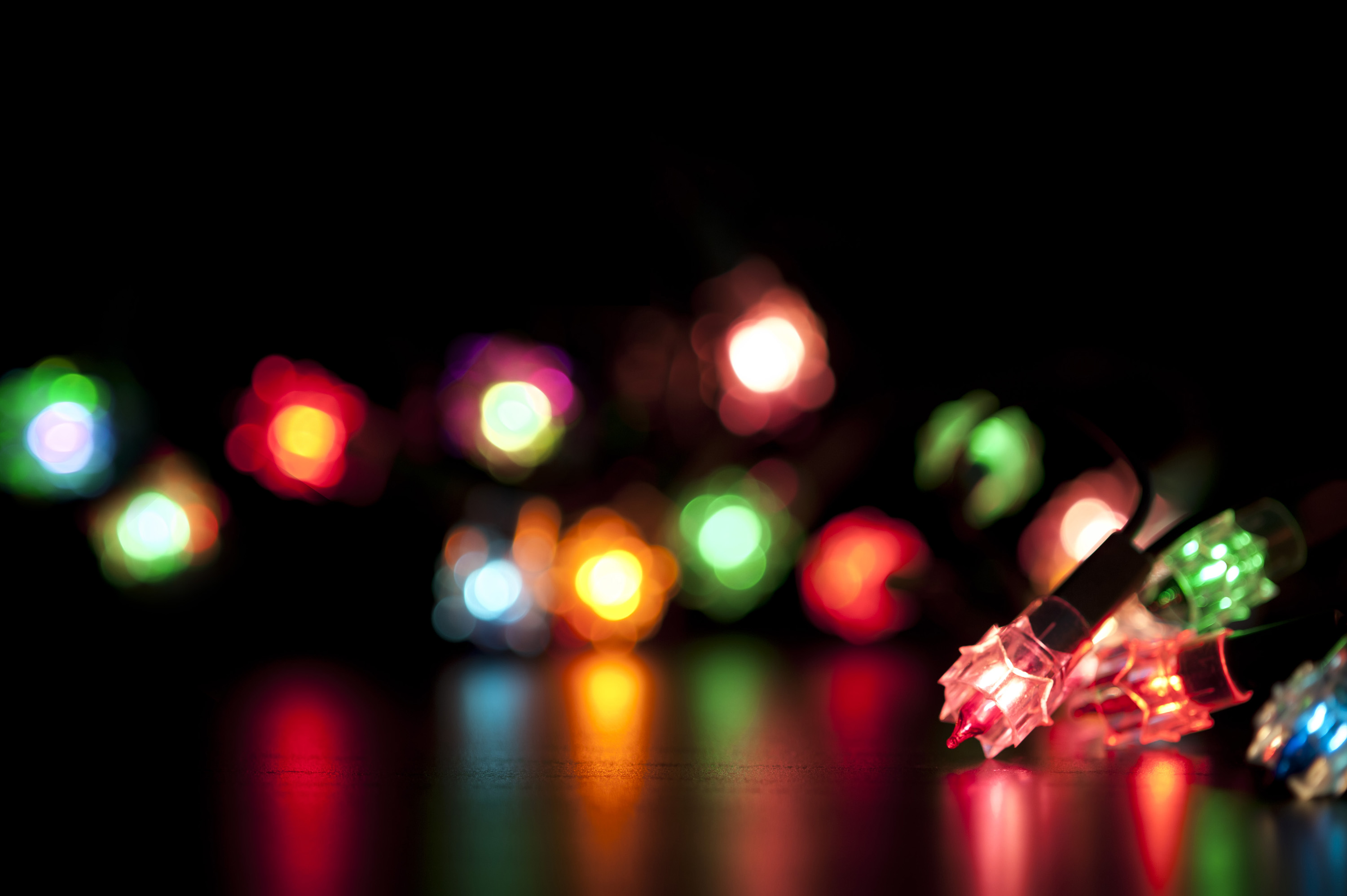 Blurred Christmas Lights Photography Xmas festive lights bokeh
