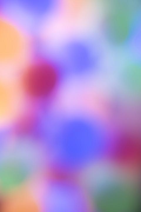 Abstract picture of blurry blobs of different colors