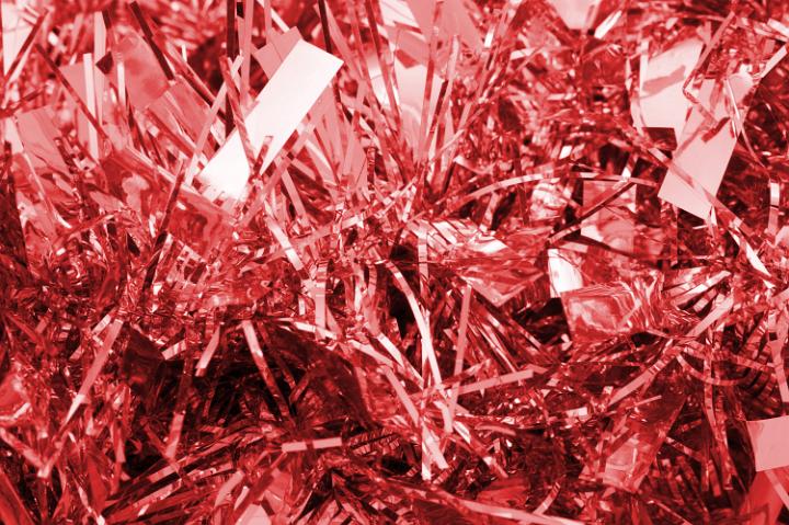 a background image of reflective metallic tinsel