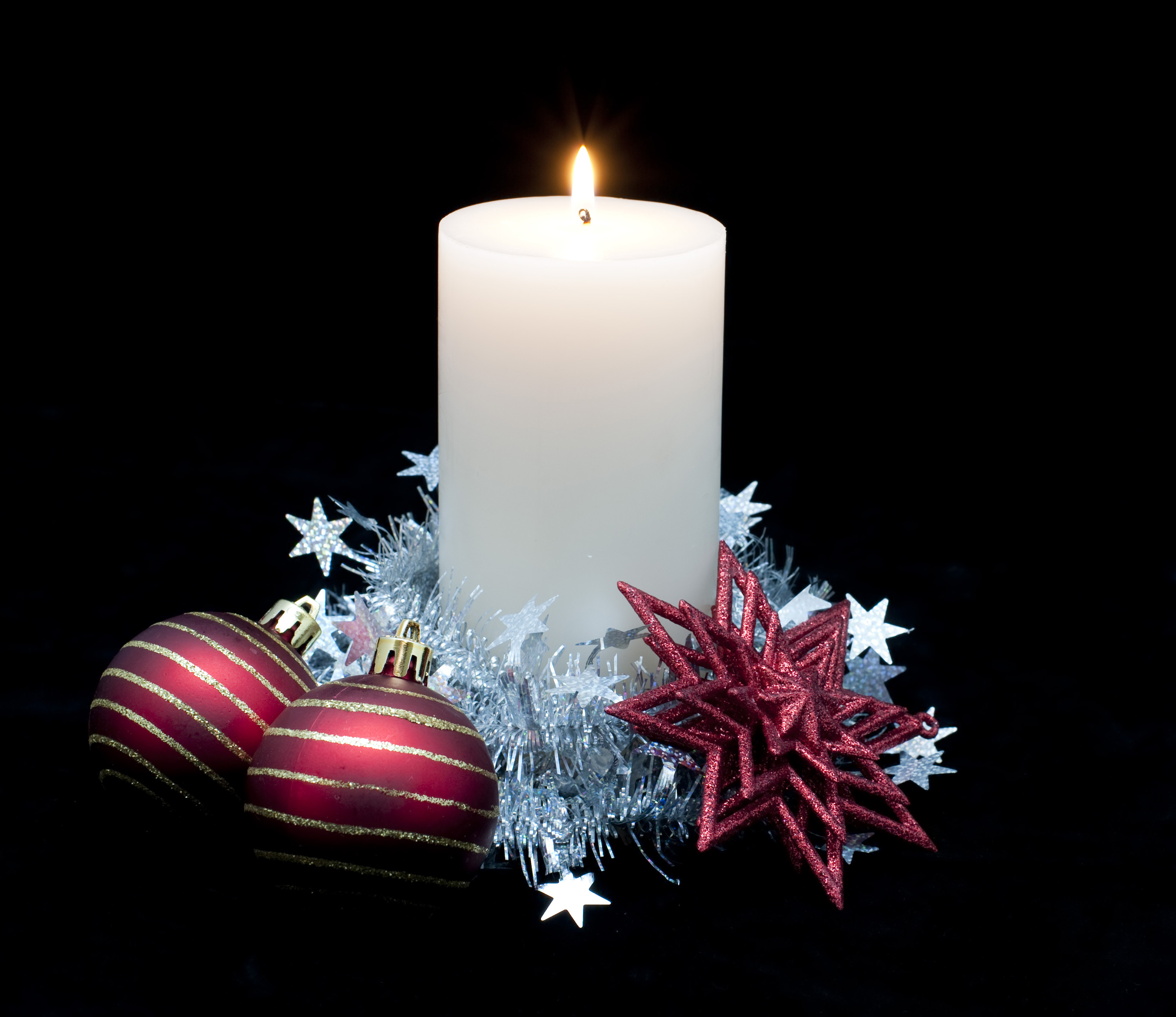 свечи огни рождество candles lights Christmas загрузить