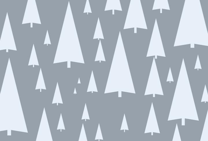 an illustrated background image of white tree shapes on a grey backdrop