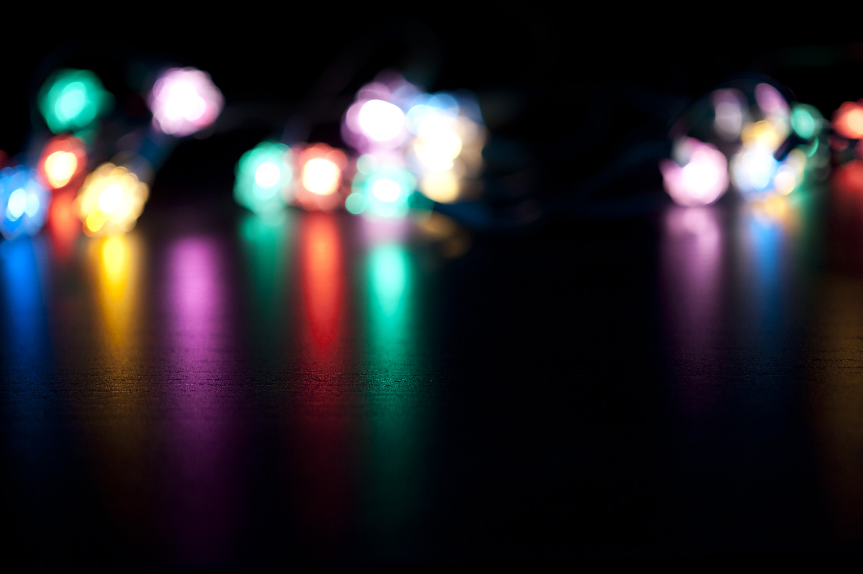 Photo of Festive lights background | Free christmas images